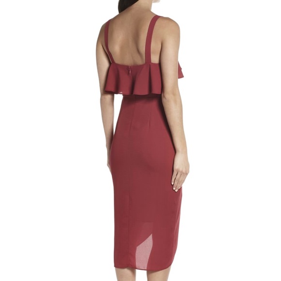 NEW COOPER ST. RUFFLE MIDI DRESS - Picture 6 of 9